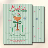 Martini's & Mistletoe Christmas Cocktail event 招待状