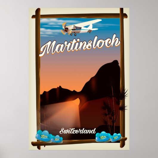 Martinsloch Switzerland旅行ポスター ポスター (正面)