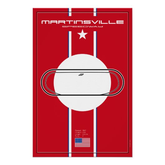 Martinsville Speedway ポスター (正面)
