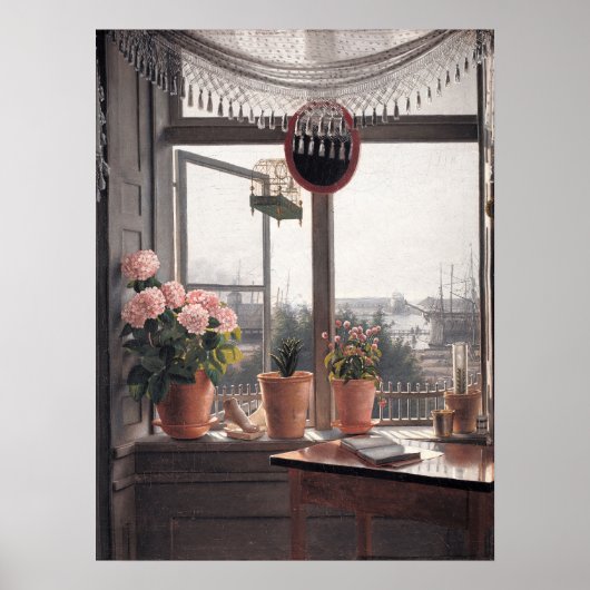 Martinus Rorbye View from the Artist's Window Pain ポスター (正面)