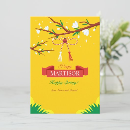 Martisorグリーティングカード (スタンド正面)