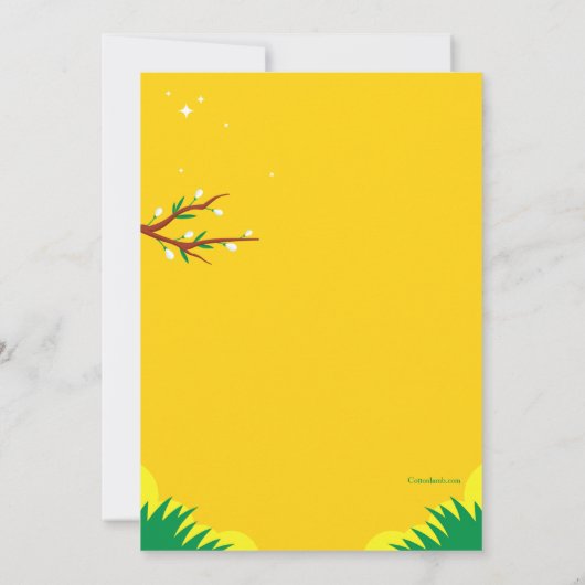 Martisorグリーティングカード (裏面)