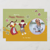 Martisor Dollsフォトグリーティングカード (正面/裏面)