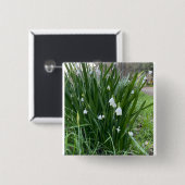 Mărțișor - Ghiocei Button 缶バッジ (正面&裏面)