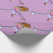 Martniガラス1の包装紙の女の子 ラッピングペーパー (角)