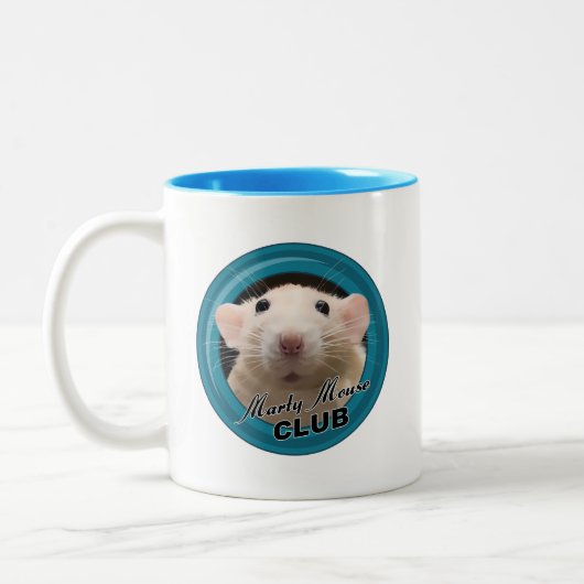 Marty Mouse Club Mug -ロゴ ツートーンマグカップ (左)