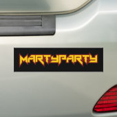 MARTyPARTy 2016のバンパーステッカーの黒2 バンパーステッカー (車上)