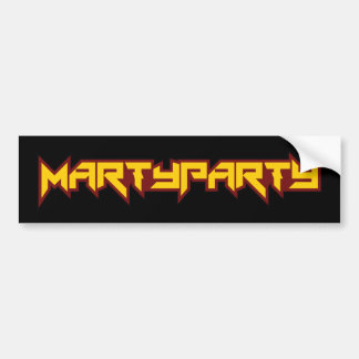 MARTyPARTy 2016のバンパーステッカーの黒2 バンパーステッカー