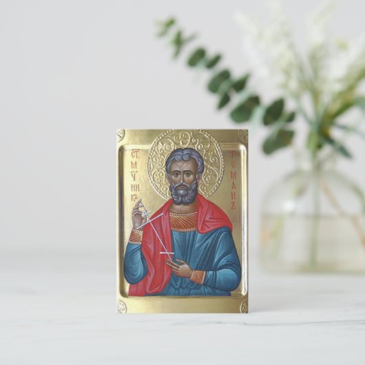Martyr Romanus Deacon of Caesarea Prayer Card プレイスカード (スタンド正面)