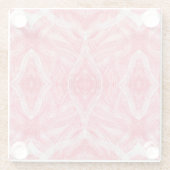 Martyrdom Abstract Red White Watercolor Art ガラスコースター (裏面)