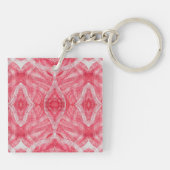 Martyrdom Abstract Red White Watercolor Art キーホルダー (裏面)