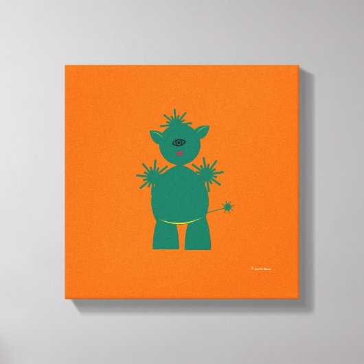 Martzkins In Outer Space Martian Pet Canvas キャンバスプリント (正面)