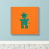 Martzkins In Outer Space Martian Pet Canvas キャンバスプリント (インサイチュ (ウッドフロア))