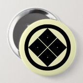 Maruniのsumitateのyotsume、日本 缶バッジ (正面&裏面)