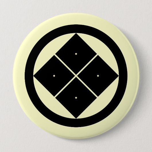 Maruniのsumitateのyotsume、日本 缶バッジ (正面)