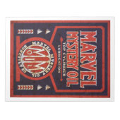 Marvelミステリー油ヴィンテージサイン錆びたメモ帳 ノートパッド (正面)