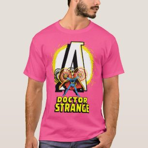 Marvel Avengers Doctor奇妙なポケットのロゴ Tシャツ