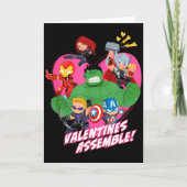 Marvel Avengers Valentines Emble  カード (正面)