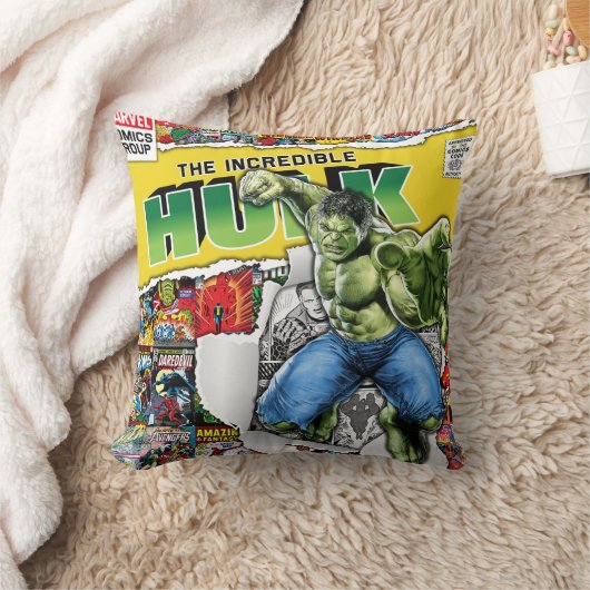 marvel comics  hulk Throw Pillow クッション (ブランケット)