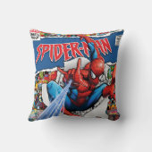 marvel comics  spider man Throw Pillow クッション (裏面)