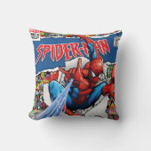 marvel comics  spider man Throw Pillow クッション (正面)