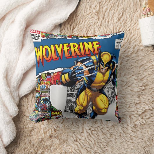 marvel comics  Wolverine  Throw Pillow クッション (ブランケット)