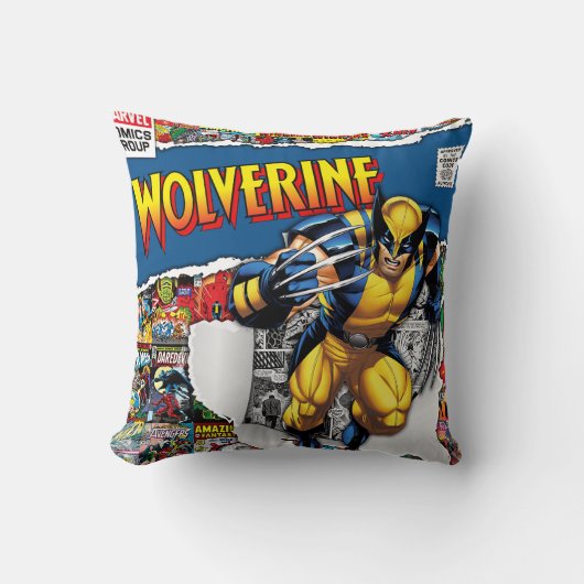 marvel comics  Wolverine  Throw Pillow クッション (正面)