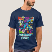 Marvel Fantastic Four Classic Galactus Comic Cover Tシャツ (正面)