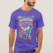 Marvel Guardians of the Galay Retro Comic Cover gi Tシャツ (正面)