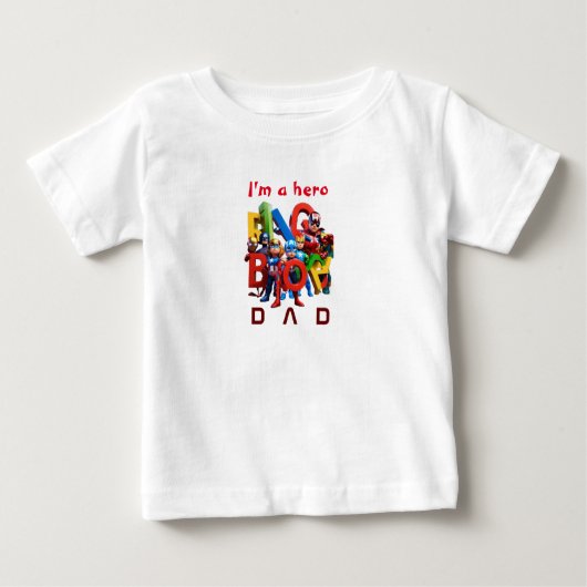 Marvel Kids "Bingo"ヒーローTシャツ ベビーTシャツ (正面)