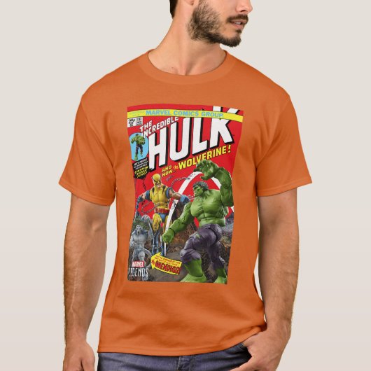 Marvel Legends Series Hulk And Wolverine Comic Cov Tシャツ (正面)