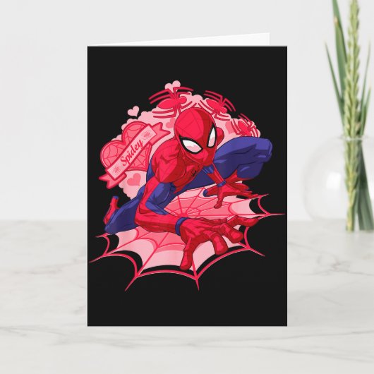 Marvel Spider-man Hearts Valentines Day  カード (正面)