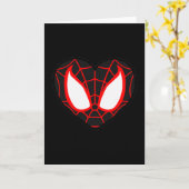 Marvel Spider-man Miles Morales Valentines Day Hea カード (黄色い花)