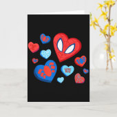 Marvel Spider-man Spidey Hearts Valentines Day  カード (黄色い花)