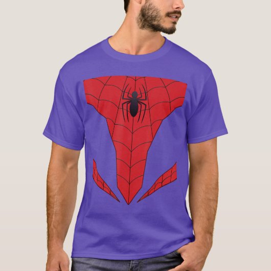 Marvel SpiderMan Peter Parker Costume friend Tシャツ (正面)