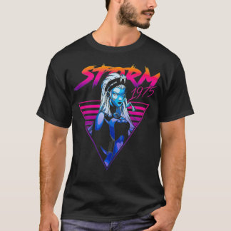 Marvel X-Men Storm 80のレトロ三角形グラデーションTa Tシャツ
