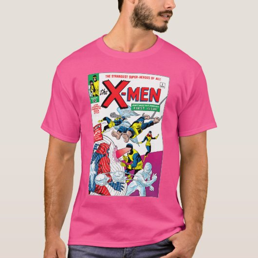 Marvel XMen First Comic Book Appearance Cover Vint Tシャツ (正面)