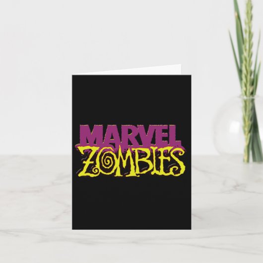 Marvel Zombies公式カラーロゴハロウィーン カード (正面)