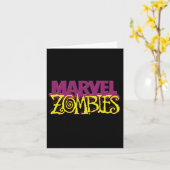 Marvel Zombies公式カラーロゴハロウィーン カード (黄色い花)