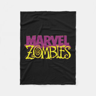 Marvel Zombies公式カラーロゴハロウィーン フリースブランケット