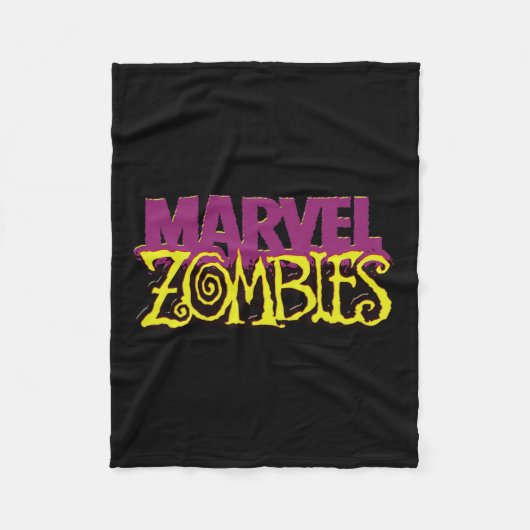 Marvel Zombies公式カラーロゴハロウィーン フリースブランケット (正面)