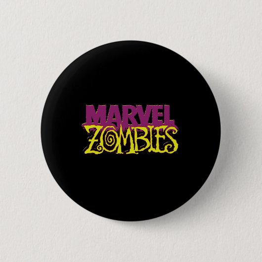 Marvel Zombies公式カラーロゴハロウィーン 缶バッジ (正面)
