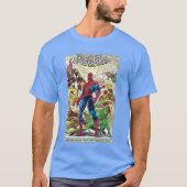 Marvelhe Amazing SpiderMan Comic PremiumriBlend fu Tシャツ (正面)