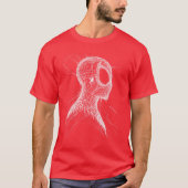 Marvelhe Amazing SpiderMan Web Silhouette Comic Co Tシャツ (正面)