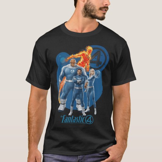 Marvelhe Fantastic Four First Steps Heroic Family  Tシャツ (正面)
