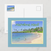MARVELOUS MAUI/ヤシ並木ビーチはがき ポストカード (正面/裏面)