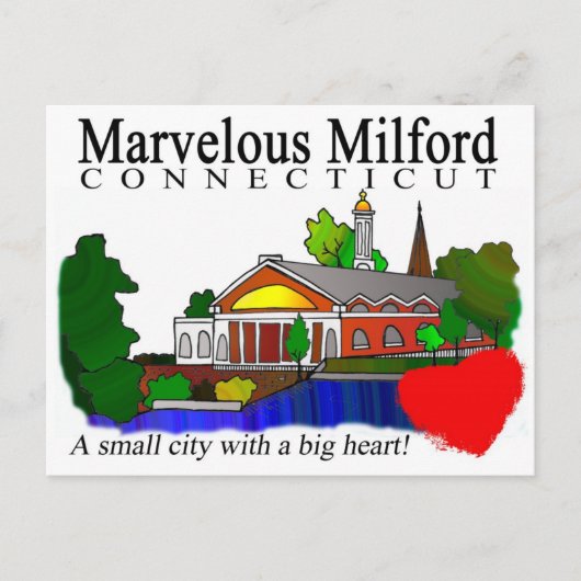 Marvelous Milford City Hall Postcard ポストカード (正面)