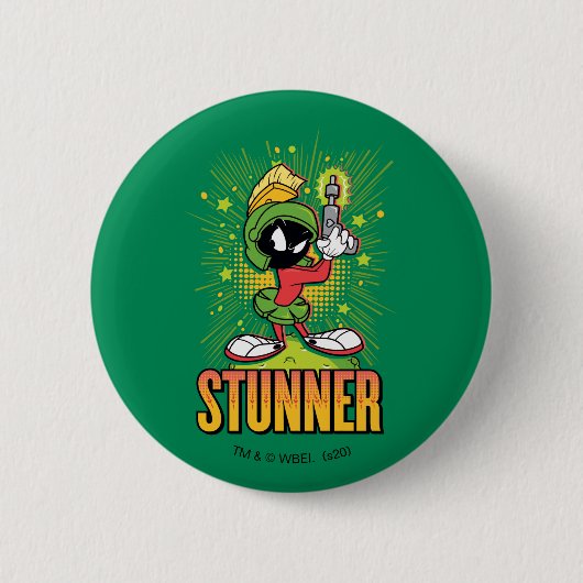 MARVIN MARTIAN™ - Stunner 缶バッジ (正面)