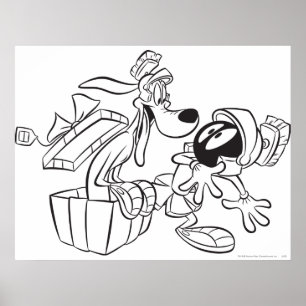 MARVIN THE MARTIAN™とK-9ギフトサプライズ ポスター