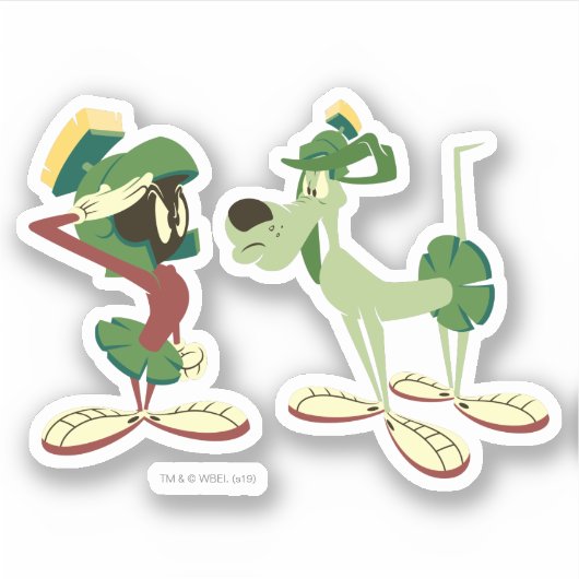 MARVIN THE MARTIAN™とK-9 シール (正面)